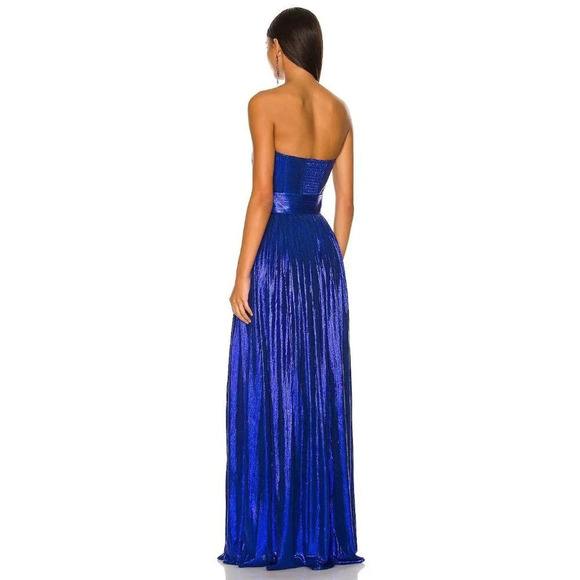 NWT retrofete Cobalt Blue Jaden Strapless Formal Gown $595 - Picture 4 of 16